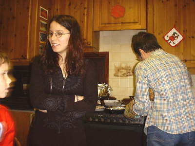 Rosie in Kitchen With Gillian