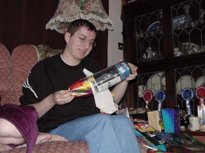 Matt Opening Presents