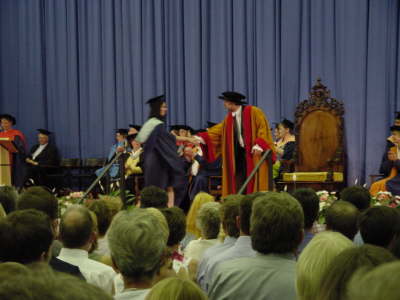 Rosie Being Presented With Her Degree