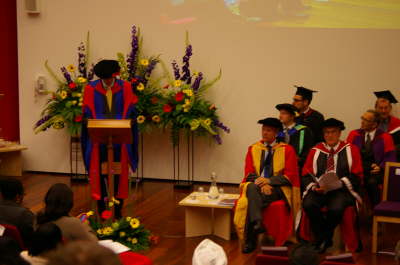 Lecturer Introduces The Graduates