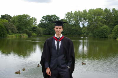 Chris In Front Of University Lake